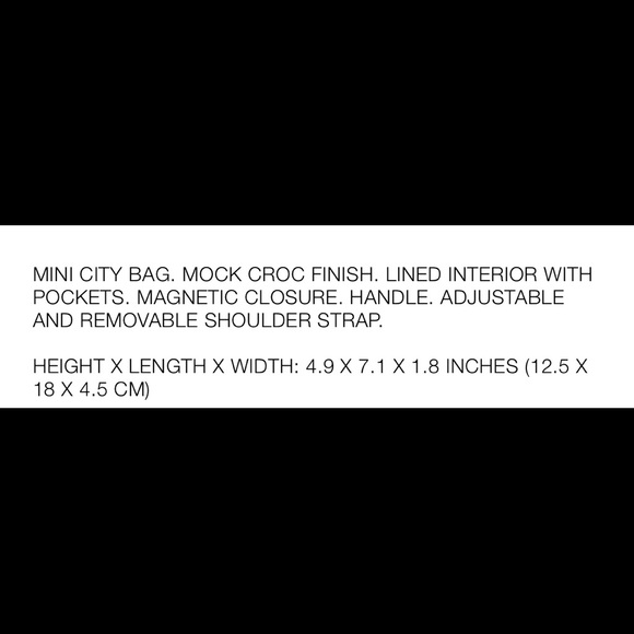 Zara mock crock mini city bag - Picture 4 of 7